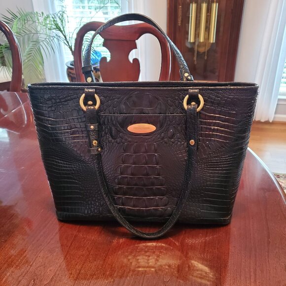 BRAHMIN Medium Asher Black Melbourne Tote - Picture 1 of 4